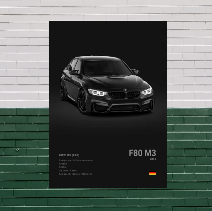 Black BMW M Posters
