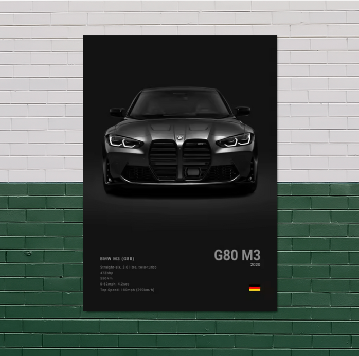 Black BMW M Posters